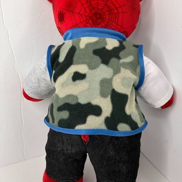 Build A Bear Vest Top Pawsome T Shirt Camoflauge Fleece Trim Purple Reflective - Picture 5 of 9